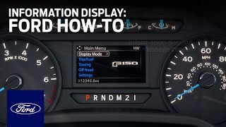 Information Display  42quot Message Center  Ford HowTo  Ford [upl. by Etteb]