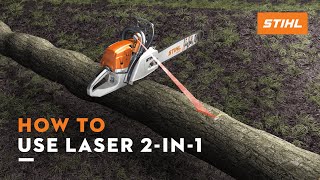 STIHL Laser 2in1  Felling direction indicator and cutting guide  Thats why [upl. by Kathryne]