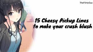 15 Cheesy Pickup Lines to make your Crush Blush [upl. by Demmahum]