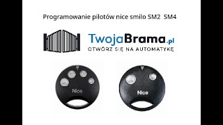 Programowanie pilotów nice smilo SM2 SM4 [upl. by Orella]