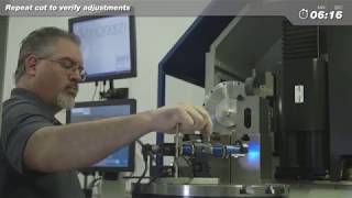 Diamond Tool Setting Using Precitech Horizontal Optical Tool Setter [upl. by Mistrot291]