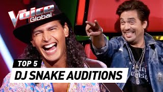 BEST DJ SNAKE Blind Auditions in The Voice [upl. by Kassab613]