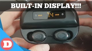 BuiltIn Display Bluetooth 50 TWS Wireless Earbuds Review [upl. by Xxam300]