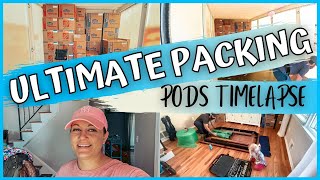 PODS PACKING TIMELAPSE  Moving Day 1  Moving to Georgia [upl. by Arateehc]