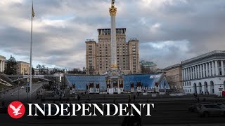 Live View of Maidan square in Kyiv Ukraine [upl. by Anaujnas290]