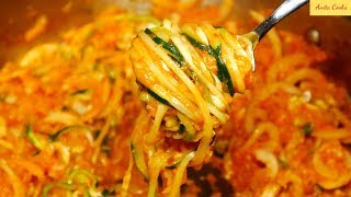 Zucchini Pasta Recipe [upl. by Ecela]