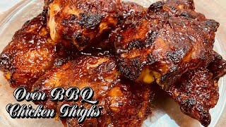 Oven BBQ Chicken Recipe  Easy and Delicious [upl. by Anoyi]