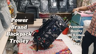 Power Brand 4G Backpack Trolley Collection [upl. by Hermie853]