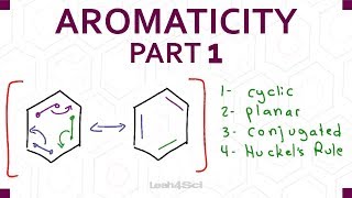 Aromaticity Part 1  Cyclic Planar Conjugated and Huckels Rule [upl. by Tik]