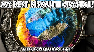 MAKING MY BEST BISMUTH CRYSTALS YET [upl. by Oleusnoc]