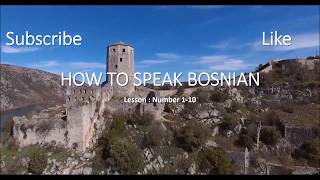 HOW TO SPEAK BOSNIAN Lesson Numbers [upl. by Remo400]