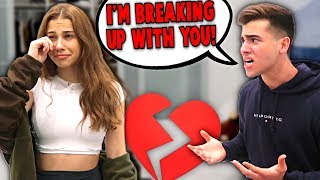 Break Up Prank On Girlfriend She Cried [upl. by Eyatnod]