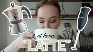 HOW TO MAKE A quotLATTEquot AT HOME moka pot  frother [upl. by Asa]