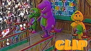 Barney BJ and Baby Bop at the 2000s Macys Thanksgiving Day Parade💜💚💛  CLIP  SUBSCRIBE [upl. by Ydieh]