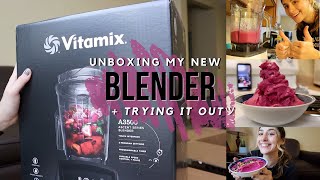 VITAMIX ASCENT SERIES A3500 UNBOXING  first attempted smoothie bowl [upl. by Etnaud]