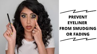 HOW TO STOP EYELINER FROM SMUDGINGFADING  Hemali Mistry [upl. by Oravla847]