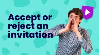 Accepting or rejecting invitations in English  Learn English with Cambridge [upl. by Learsi641]