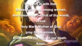 The Hail Mary Prayer  Catholic Prayers [upl. by Laughry]