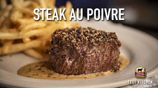 How to Make Steak Au Poivre  Classic French Recipe [upl. by Ahsetra]