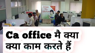 Ca ke office me kya kam hota hai  accountant work in ca office  ca office work [upl. by Ieluuk]