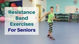 10 Minute Resistance Band Workout For Seniors [upl. by Hpseoj]