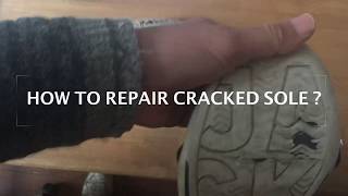 HOW TO REPAIR CRACKED SOLE [upl. by Haduhey]