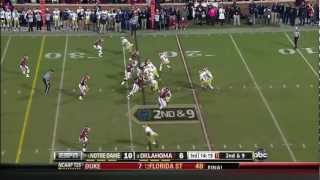 Notre Dame at Oklahoma Highlights [upl. by Ihcelek708]