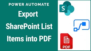 How to Export SharePoint List Items into PDF using Power Automate  List to PDF [upl. by Garnet]