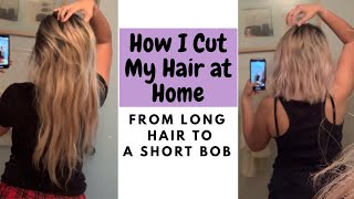 DIY Shoulder Length Bob Haircut [upl. by Esta624]