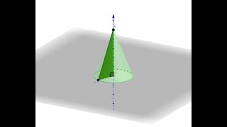 cône de révolution sur GéoGébra 3D [upl. by Conant]