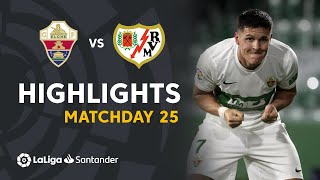 Resumen de Elche CF vs Rayo Vallecano 21 [upl. by Ecurb]