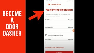 How to Sign Up for Door Dash Driver Program [upl. by Eulalia]