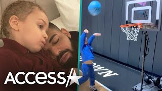 Drakes Son Adonis Expertly Shoots Hoops [upl. by Roderick737]