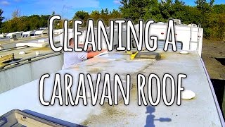 Cleaning a caravan roof [upl. by Eseneg]