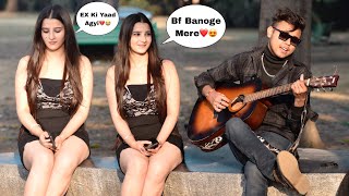 Singing Prank Gone Emotional😭 Heart Broken Songs Mashup In Public  Epic Girl Reactions  Jhopdi K [upl. by Sadoff]