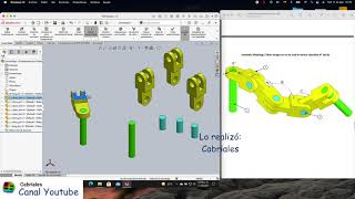 Ejercicio 4 Ensamblajes en SolidWorks [upl. by Rey102]