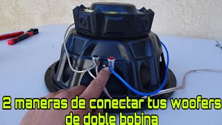 Como conectar un woofer doble bobina [upl. by Trammel42]