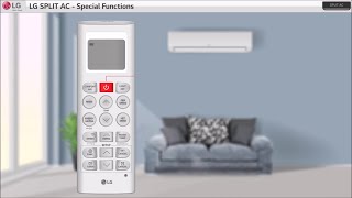 LG Split Air Conditioner Special Functions [upl. by Akissej]