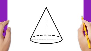 How to draw a cone [upl. by Anastasie198]