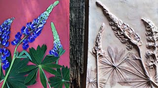 How to cast flowers in plaster  KLEVER DIY plaster cast art [upl. by Osithe]