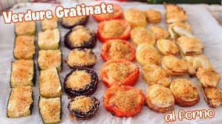 VERDURE GRATINATE AL FORNO  Facilissime e gustose  Vegetables au gratin [upl. by Lach]