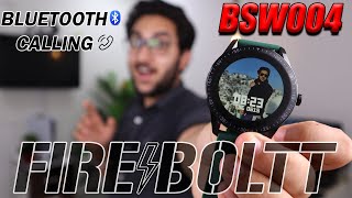 FireBoltt Talk Bluetooth Calling Smartwatch  BSW004 Full Review [upl. by Siloam]