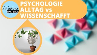 Alltagspsychologie vs Wissenschaftliche Psychologie [upl. by Tansy]