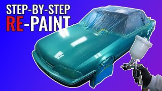 STEPBYSTEP GUIDE How to REPaint a Car [upl. by Yarod]