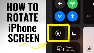 How to Rotate iPhone Screen unlock portrait and landscape rotation [upl. by Uahc322]