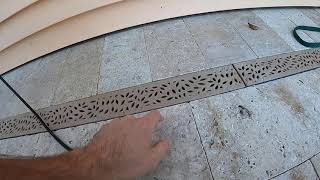 DIY  NDS Channel Drain  Review amp Installation with Pavers [upl. by Woothen699]