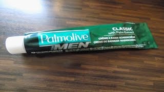 Rasur  Pur  Rasiercreme Palmolive Shave cream Test Vorstellung Review Nassrasur [upl. by Ydal]