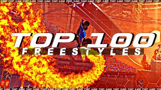 ROCKET LEAGUE TOP 100 FREESTYLES [upl. by Aitrop27]