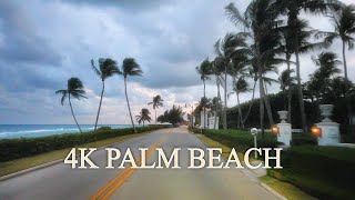 Palm Beach Florida Scenic Sunset Drive  4K [upl. by Aloel]