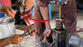 Hino Steering Gear Box Rebuild How to Repair Gear Box  Amazing Work [upl. by Hibben]